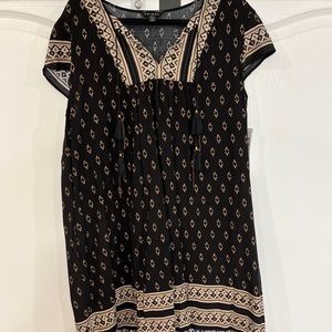 Tribal black dress.  XL